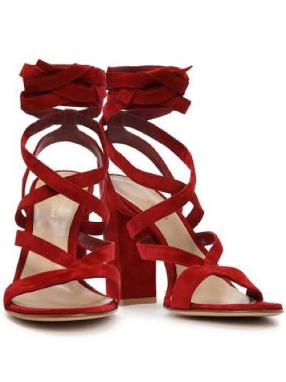 Gianvito Rossi Janis Suede Sandals SZ. 39 / 8.5